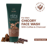 Nat Habit Tikta Roasted Chicory Face Wash (Gel) for Men, Activated Charcoal Face Wash for Skin Detox