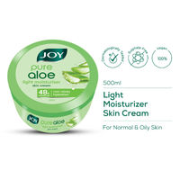 Joy Pure Aloe Vera Light Moisturizer Skin Cream for Face & Body For 48 Hrs Moisturization
