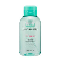 BRING GREEN Tea Tree Cica Sensitive Cleansing Water, Micellar Oil Formula Removes Makeup