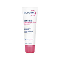 Bioderma Sensibio Defensive Rich Soothing 12hr Moisturizer With Vitamin E - Sensitive Skin
