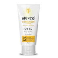 Adonis Unisex Adcross Sunscreen Lotion Spf 50 With Vitamin C&E For Uv Protection & Skin Nourishment