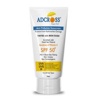Adonis Unisex Adcross Aqua Gel Sunscreen With SPF 50+ & Iron Oxide For UV Protection, Anti Pollution