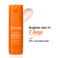 Foxtale Brightening Vitamin C Face Serum With L-Ascorbic Acid And Vitamin E For Glowing Skin