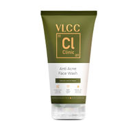 VLCC Clinic Anti Acne Face Wash With Salicylic Acid & Neem, Helps Reduce Spots & Checks Oil On Skin