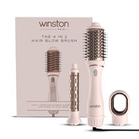 Winston 4 In 1 Hair Blow Brush - Pink & Rose Gold