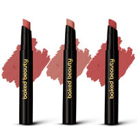 Baked Beauty My Crayon Mocha Talk Super Matte Lip Cream Crayon Lipsticks - Pack of 3
