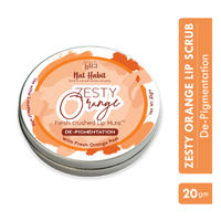 Nat Habit Zesty Orange Lip Scrub for dark lips, Lightening Lip Mask for Pigmentation, Discoloration