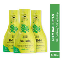 Nat Habit Fresh Bath Ubtan - Neem Cure 2 Minutes Body Ubtan with Neem, Pulses, Raw Milk and Curd