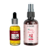 Nat Habit Pure Mukhalaya Saffron Tuberose Facial Oil & Floral Jal Rose Water Toner