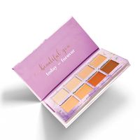 Aflairza 8 Shades Soft Glam Base Makeup Palette Foundation, Concealer & Contour