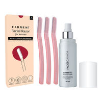 Carmesi Facial Razor + Faces Canada Makeup Fier Combo