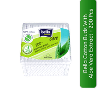 Bella Cotton Buds with Paper Stick, Soft and Gentle, 100% Cotton, With Aloe Vera Extract