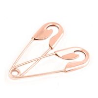 Gorgio Professional Multipurpose Rose Gold Safety Pins GP0095 Pack of 20 (Colour & Shape May Vary)