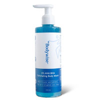 Be Bodywise 5% AHA BHA Exfoliating Body Wash - For Body Acne, Strawberry Skin & De-Tans
