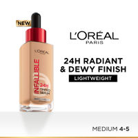 L’Oreal Paris Infallible 24H Tinted Serum Foundation, Lightweight, Dewy & Radiant