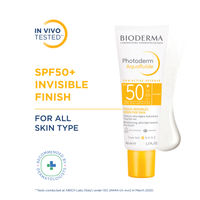 Bioderma Photoderm Aquafluide SPF 50+ PA++++ Invisible Sunscreen for All Skin Types | In Vivo Tested