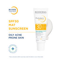 Bioderma Photoderm AKN Mat SPF 30 PA+++ Sunscreen for Oily & Acne-Prone Skin | In Vivo Tested