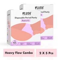 Plush Heavy Flow Disposable Period Panty Combo - Pack Of 10-image-10