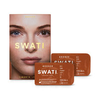Swati Cosmetics Coloured Contact Lenses Bronze 1 month Power 0.00
