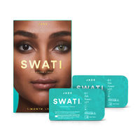 Swati Cosmetics Coloured Contact Lenses Jade 1 month Power -4.25
