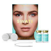 Swati Cosmetics Coloured Contact Lenses Turquoise 6 months Power 0.00