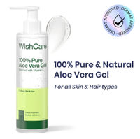 WishCare Pure & Natural Aloe Vera Gel for Face & Hair- Hydrates, Moisturizes & Soothes Skin