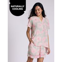 nykd by nykaa Nykd by NykaaBreezy Rayon Shorts Coord Set With Flattering High Low Hem Top Nys930 Green Floral-picture-26