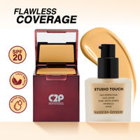 C2P Pro Studio Foundation & Concealer Duo | Full Coverage, Long Wear Matte