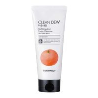 TONYMOLY Korean Clean Dew Red Grapefruit Foam Cleanser with Antioxidants to Boost Skin Elasticity