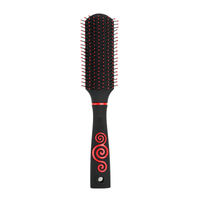Agaro Royal Flat Hair Brush - Black & Red-picture-13
