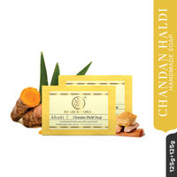 Khadi Natural Chandan Haldi Handmade Soap Pack of 2