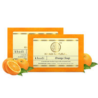 Khadi Natural Orange Handmade Soap Pack of 2