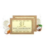 Khadi Natural Coconut Milk & Honey Handmade Soap Pack of 2