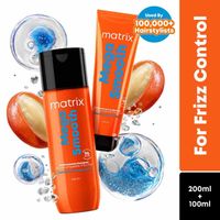 Matrix Mega Smooth Anti-Frizz Shampoo Conditioner Combo for 4-Days Frizz Control
