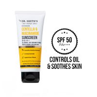 Dr. Sheth'S Centella & Niacinamide Sunscreen Spf 50 Pa+++ Protection For Oily & Acne-Prone Skin