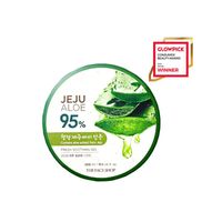 The Face Shop Jeju Aloe Fresh Soothing Gel With Vitamin E, Non Sticky Aloe Gel For Body, Face & Hair