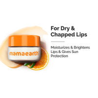 Mamaearth Vitamin C Lip Balm SPF 50 with Coconut Oil and Shea Butter for Brightening Dry Lips