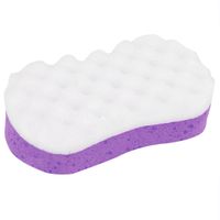 GUBB Adult & Baby Bath Sponge For Bathing- Loofah Sponge For Men & Women Purple & White Colour-image-2
