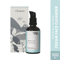 Suhi & Sego Dew Face Cream Cleanser With Aloe Vera, Soothes & Hydrates, For Dry, Sensitive Skin