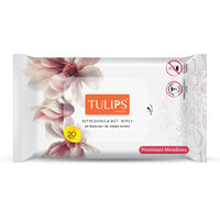 Tulips Wet Wipes Promised Meadows Alcohol Free, Suitable For Sensitive Skin