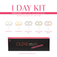 O-Lens Spanish Smoky Mixed 1day Coloured Contact Lenses - Spanish Smoky ( 0.00 )