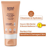 Aravi Organic Hydrating Barrier Repair Face Wash With Ceramide & Niacinamide - For Deep Cleansing