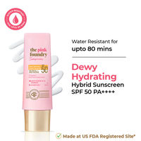 The Pink Foundry Dewy Hydrating Hybrid Sunscreen SPF 50+