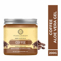 Ayusoul Ayurveda Coffee Aloe Vera Gel for Face & Body Skin Treatment