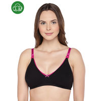 Inner Sense Organic Antimicrobial Soft Women's Nursing Bra - Black