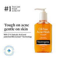 Neutrogena Oil Free Acne Cleansing Face Wash with 2% Salicylic Acid for Acne Prone & Oily Skin