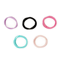 Bronson Professional Elastic Hair Rubber Bands Hair Ties Soft Stretchable Multicolor 20 Pcs-picture-9