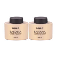 Insight Cosmetics Banana Loose Powder, Oil Control Formula, Long-Wear Matte Finish - Pack Of 2