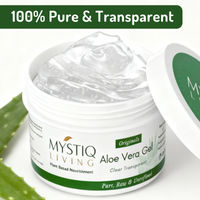Mystiq Living Aloe Vera Gel for Face, Hair & Skin, 100% Pure and Organic| Best for Dry Skin