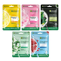 Garnier Face Serum Sheet Mask Pack of 5 (Vit C + Hydra Bomb